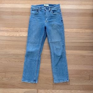 AB Ankle straight ultra high rise jeans